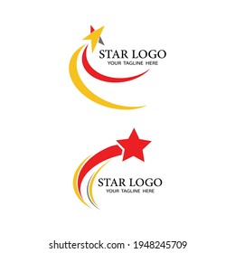 Diseño de ilustración de vector de plantilla de icono de estrella