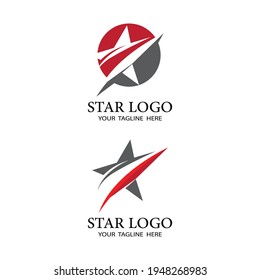 Diseño de ilustración de vector de plantilla de icono de estrella