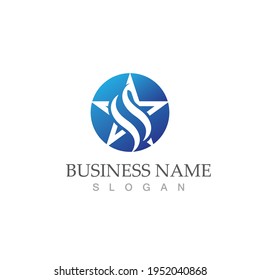 Star icon Template vector illustration design