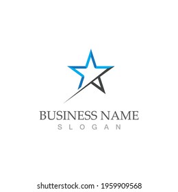 Star icon Template vector illustration design