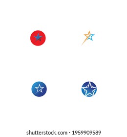 Star icon Template vector illustration design