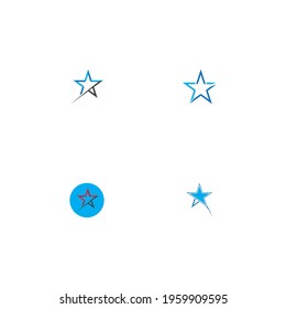 Star icon Template vector illustration design