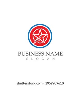 Star icon Template vector illustration design