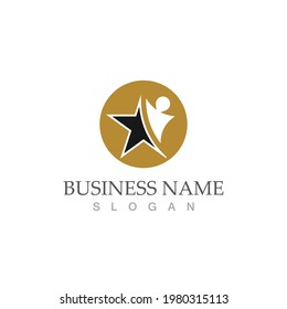 Star icon Template vector illustration design