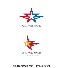 Star icon Template vector illustration design