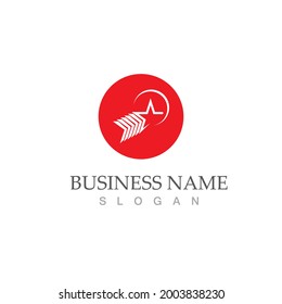 Star icon Template vector illustration design