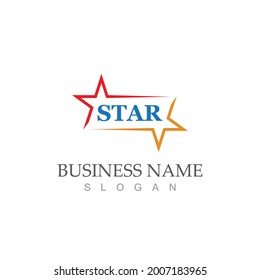 Star icon Template vector illustration design