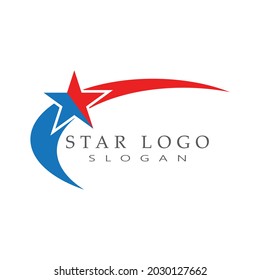 Diseño de ilustración de vector de plantilla de icono de estrella