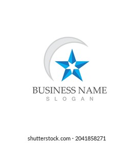 Star icon Template vector illustration design