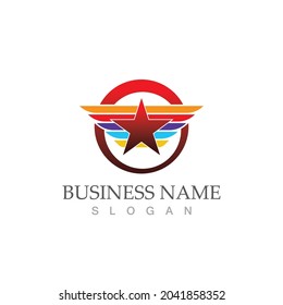 Star icon Template vector illustration design