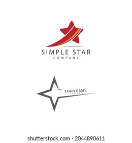 Diseño de ilustración de vector de plantilla de icono de estrella