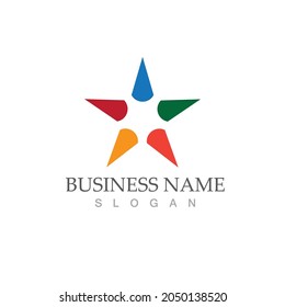 Star icon Template vector illustration design