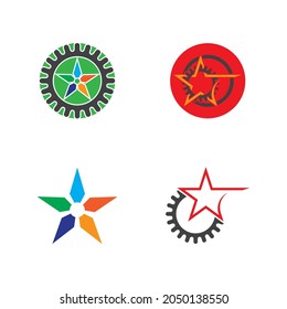 Star icon Template vector illustration design