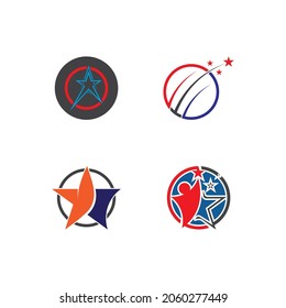 Star icon Template vector illustration design