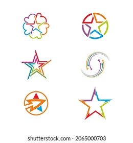 Star icon Template vector illustration design