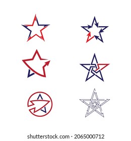 Star icon Template vector illustration design