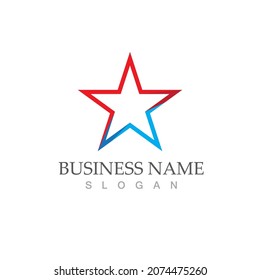 Star icon Template vector illustration design