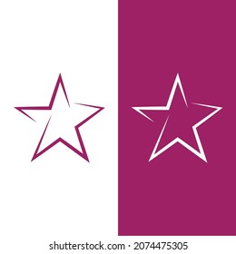 Star icon Template vector illustration design