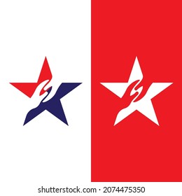 Star icon Template vector illustration design