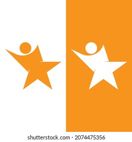 Star icon Template vector illustration design