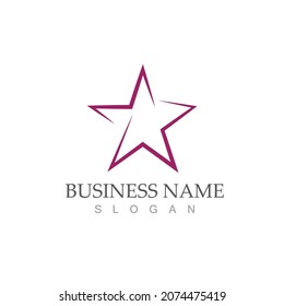 Star icon Template vector illustration design