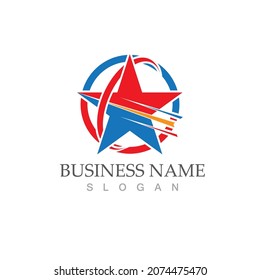 Star icon Template vector illustration design