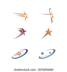 Diseño de ilustración de vector de plantilla de icono de estrella