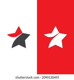 Diseño de ilustración de vector de plantilla de icono de estrella