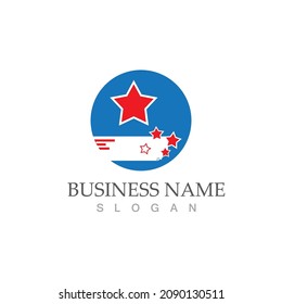 Star icon Template vector illustration design