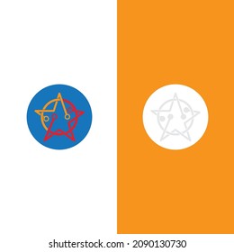 Star icon Template vector illustration design