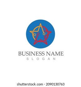 Star icon Template vector illustration design