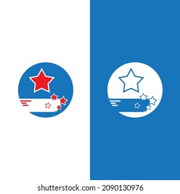 Diseño de ilustración de vector de plantilla de icono de estrella