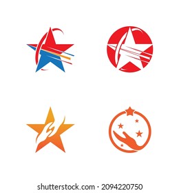 Star icon Template vector illustration design