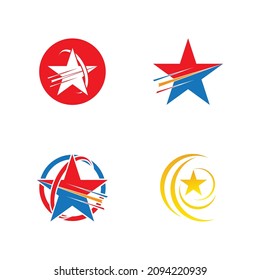 Star icon Template vector illustration design