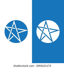 Diseño de ilustración de vector de plantilla de icono de estrella