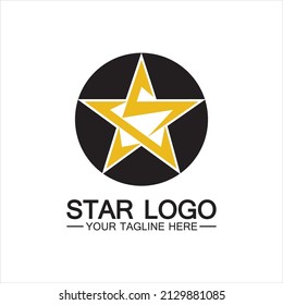 Star icon Template vector illustration design