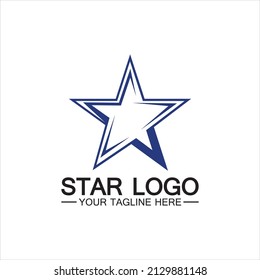 Diseño de ilustración de vector de plantilla de icono de estrella