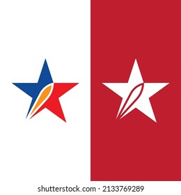 Star icon Template vector illustration design