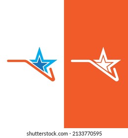 Diseño de ilustración de vector de plantilla de icono de estrella