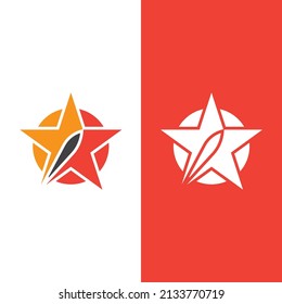 Star icon Template vector illustration design