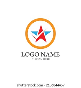 Star icon Template vector illustration design