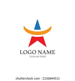 Star icon Template vector illustration design