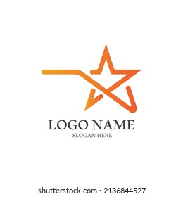Star icon Template vector illustration design