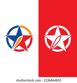 Star icon Template vector illustration design