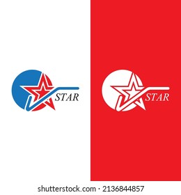Diseño de ilustración de vector de plantilla de icono de estrella