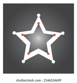 Star icon Template vector illustration design