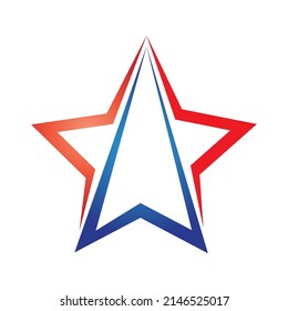 Star icon Template vector illustration design