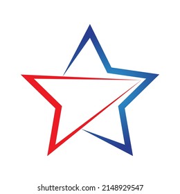 Diseño de ilustración de vector de plantilla de icono de estrella