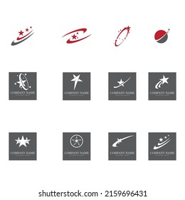 Diseño de ilustración de vector de plantilla de icono de estrella