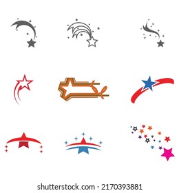 Diseño de ilustración de vector de plantilla de icono de estrella